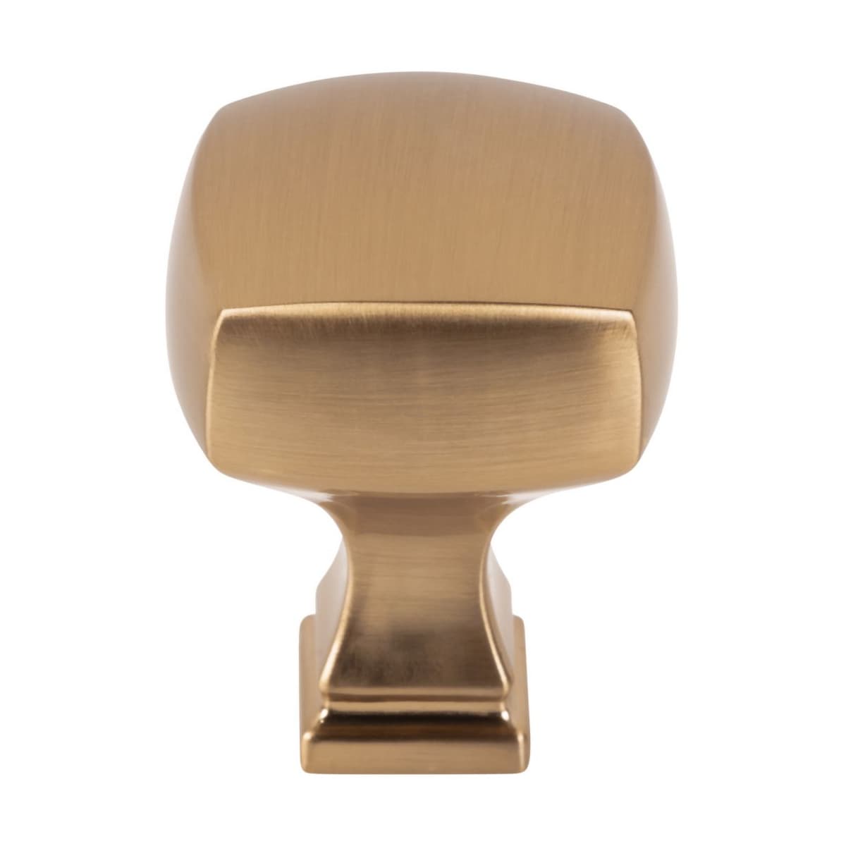 Jeffrey Alexander - 278BG - Audrey 1-1/8" Elegant Soft Square Cabinet Knob / Drawer Knob in Brushed Gold