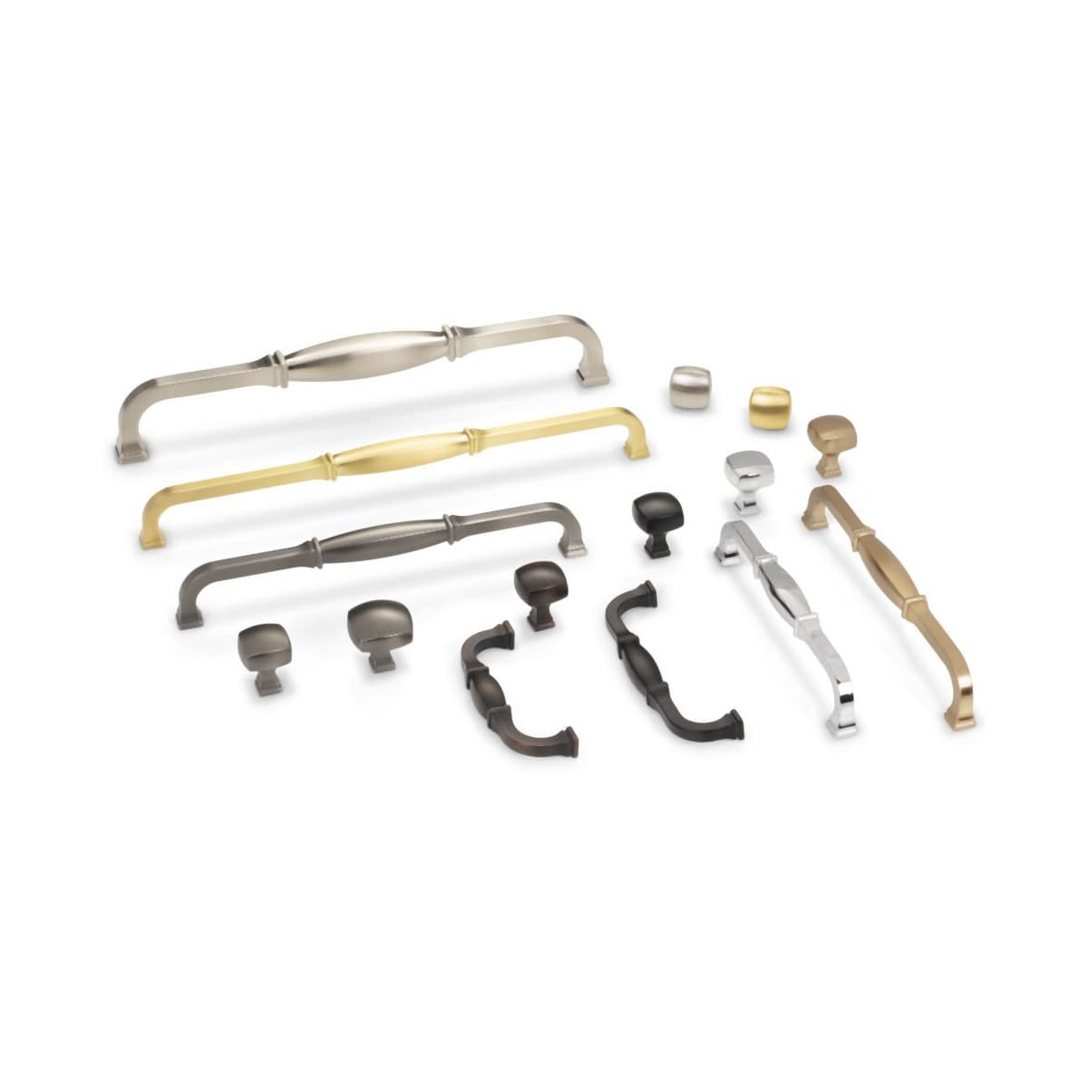 Jeffrey Alexander - 278L-SN - Audrey 1-3/8" Soft Square Elegant Cabinet Knob / Drawer Knob in Satin Nickel