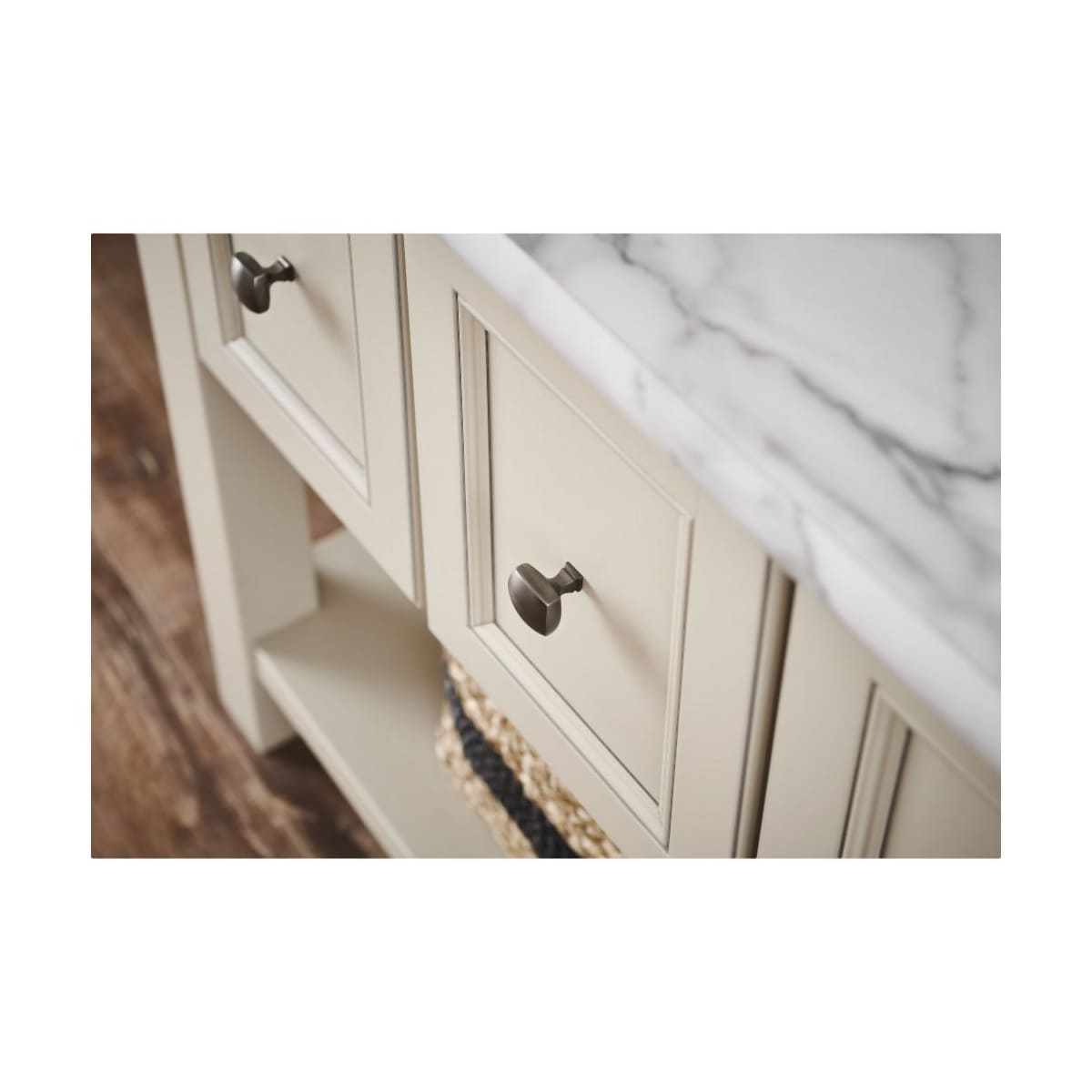 Jeffrey Alexander - 278L-SN - Audrey 1-3/8" Soft Square Elegant Cabinet Knob / Drawer Knob in Satin Nickel