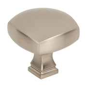 Jeffrey Alexander - 278L-SN - Audrey 1-3/8" Soft Square Elegant Cabinet Knob / Drawer Knob in Satin Nickel