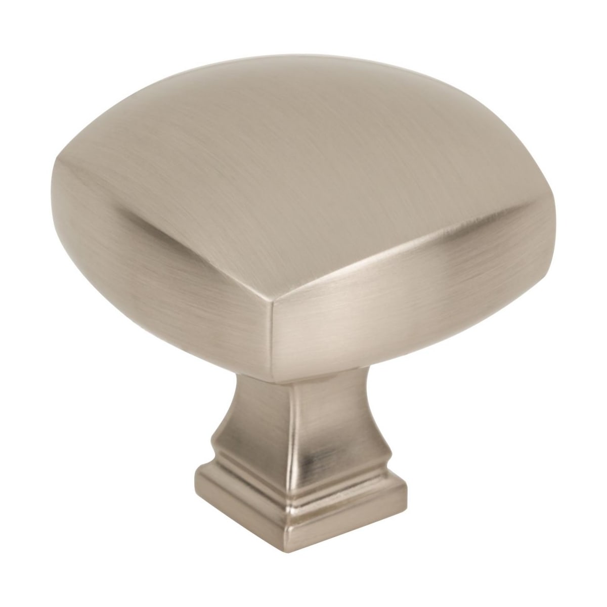 Jeffrey Alexander - 278L-SN - Audrey 1-3/8" Soft Square Elegant Cabinet Knob / Drawer Knob in Satin Nickel