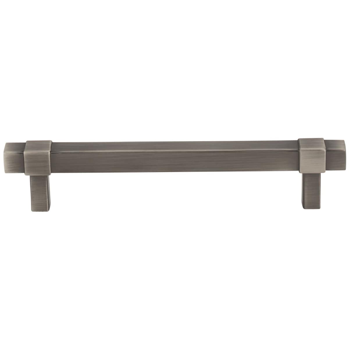 Jeffrey Alexander - 293-128MB - Zane 5-1/16" (128mm) Center to Center Square Bar Modern Industrial Cabinet Handle / Drawer Pull in Matte Black
