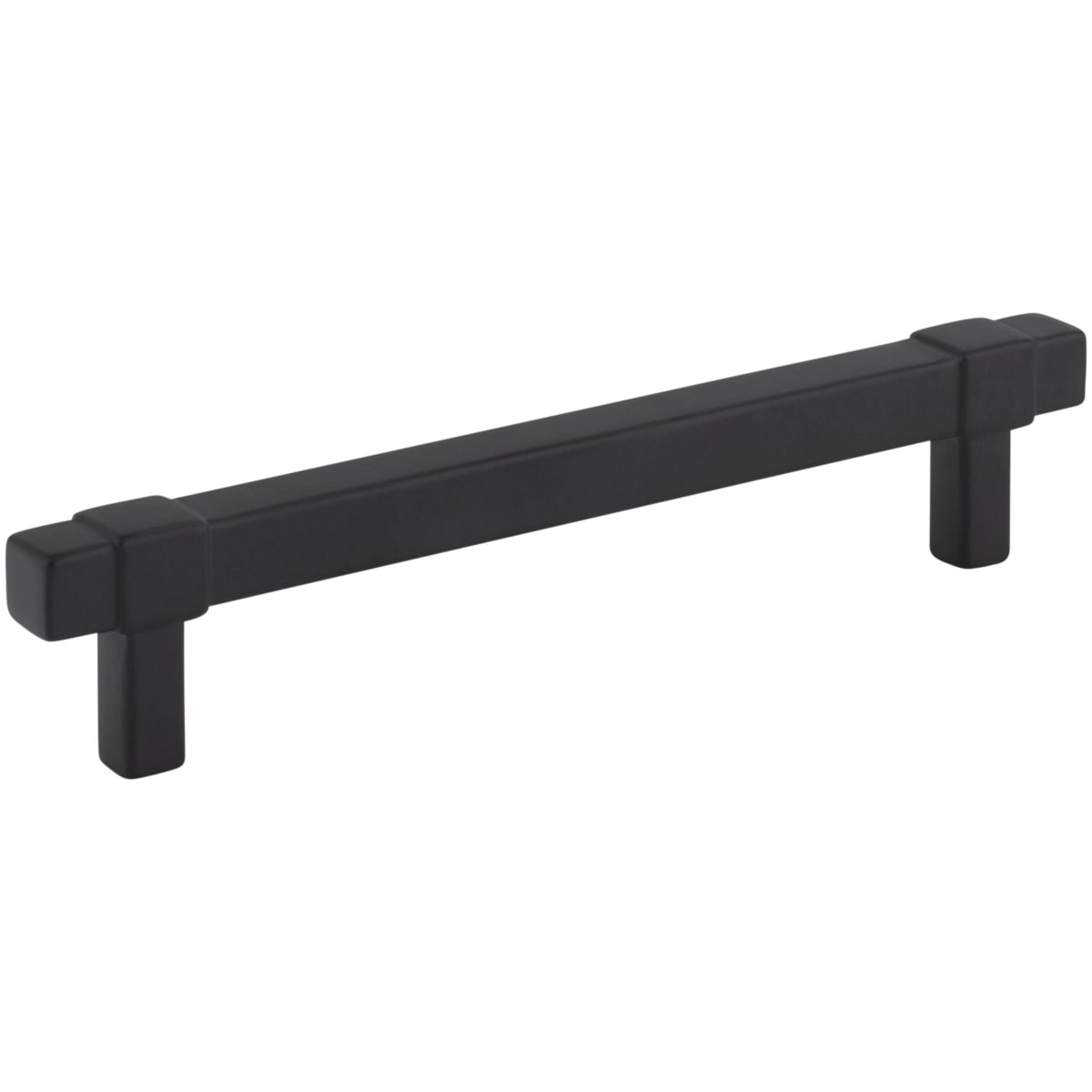 Jeffrey Alexander - 293-128MB - Zane 5-1/16" (128mm) Center to Center Square Bar Modern Industrial Cabinet Handle / Drawer Pull in Matte Black