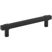 Jeffrey Alexander - 293-128MB - Zane 5-1/16" (128mm) Center to Center Square Bar Modern Industrial Cabinet Handle / Drawer Pull in Matte Black