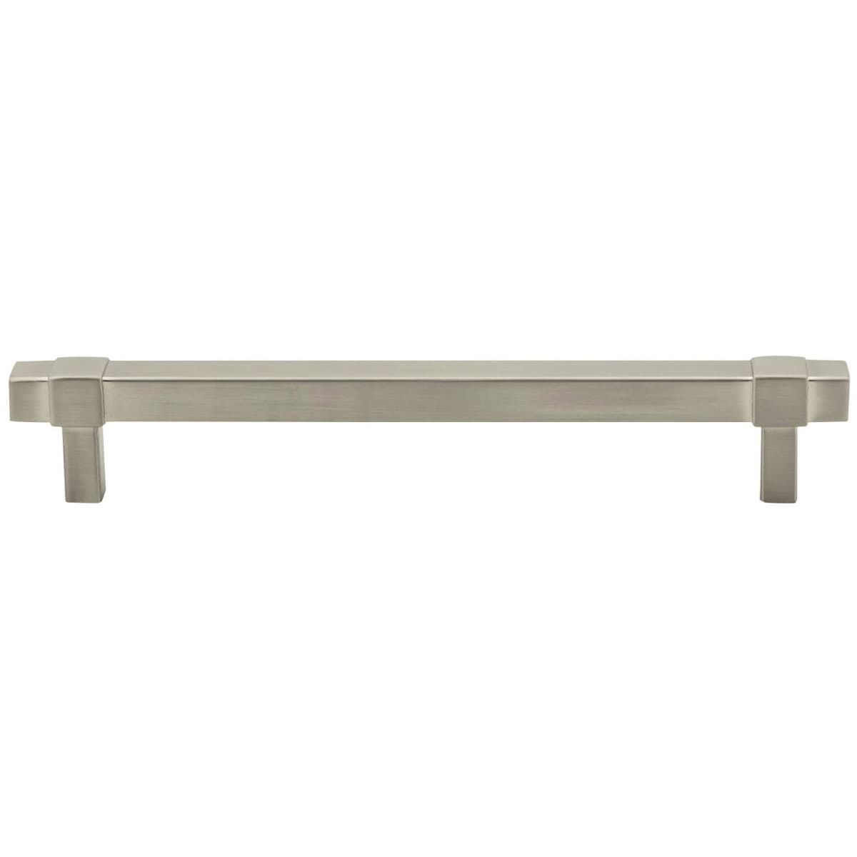 Jeffrey Alexander - 293-160BNBDL - Zane 6-5/16" (160mm) Center to Center Square Bar Cabinet Handle / Drawer Pull in Brushed Pewter