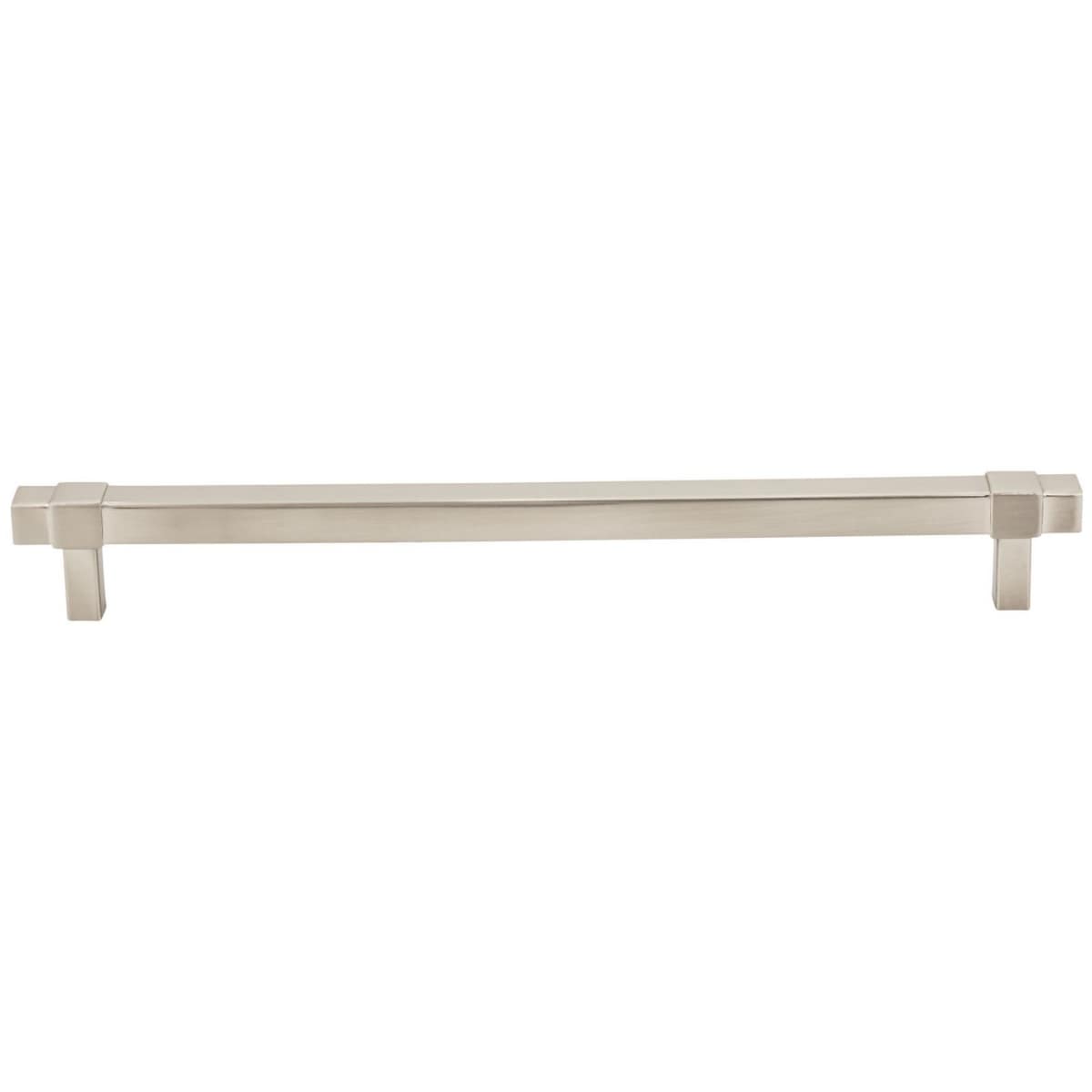 Jeffrey Alexander - 293-224SN - Zane 8-13/16" (224mm) Center to Center Square Bar Cabinet Handle / Drawer Pull in Satin Nickel