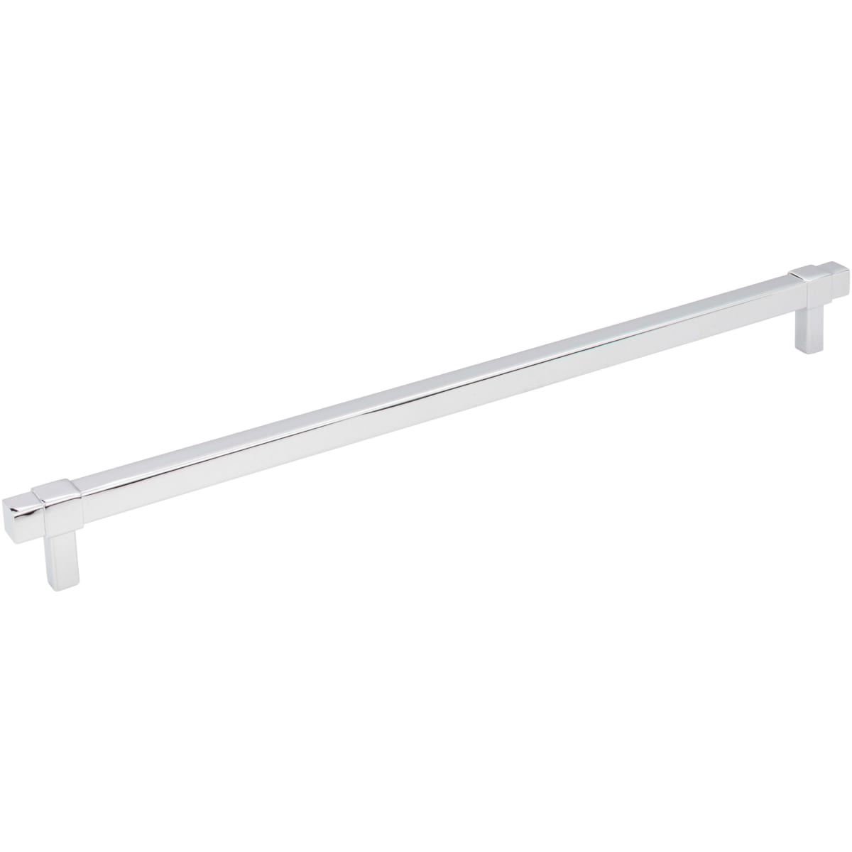 Jeffrey Alexander - 293-305PC - Zane 12" (305mm) Center to Center Square Bar Large Cabinet Handle / Drawer Pull in Polished Chrome