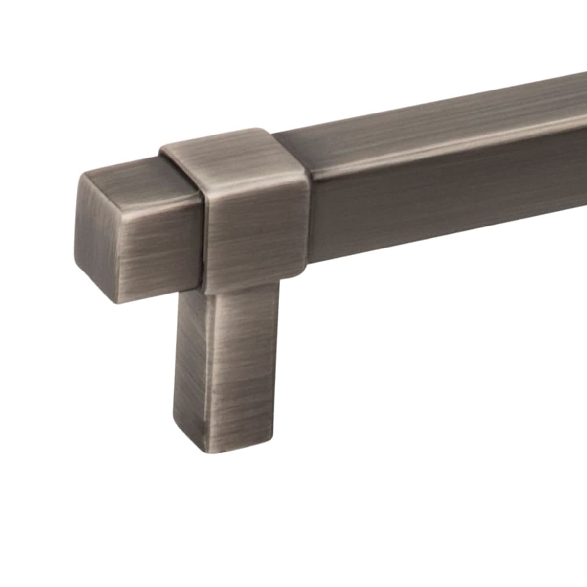 Jeffrey Alexander - 293-224SN - Zane 8-13/16" (224mm) Center to Center Square Bar Cabinet Handle / Drawer Pull in Satin Nickel