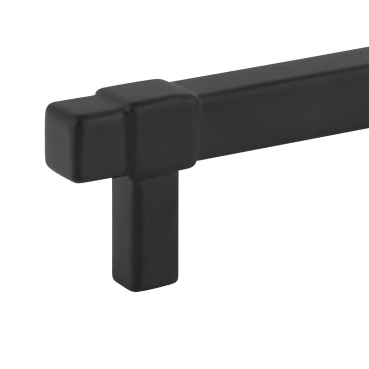 Jeffrey Alexander - 293-224SN - Zane 8-13/16" (224mm) Center to Center Square Bar Cabinet Handle / Drawer Pull in Satin Nickel