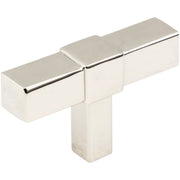 Jeffrey Alexander - 293T-NI - Zane 2" Square T Bar Cabinet Knob / Drawer Knob in Polished Nickel