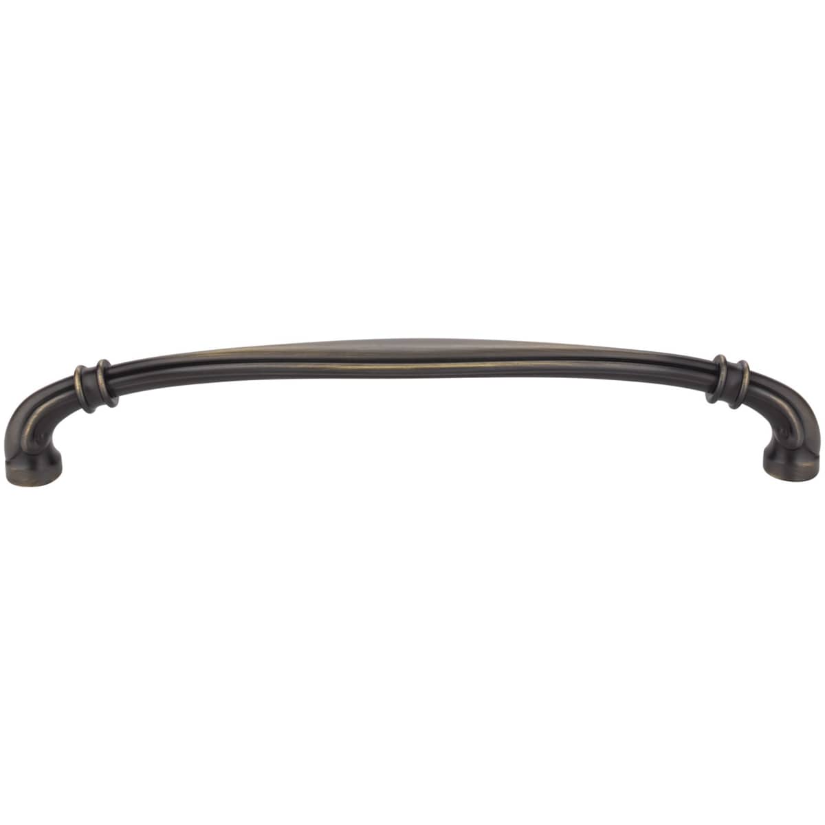 Jeffrey Alexander - 317-12ABSB - Lafayette 12" Center to Center French Inspired Design Appliance Handle / Appliance Pull in Antique Brushed Satin Brass