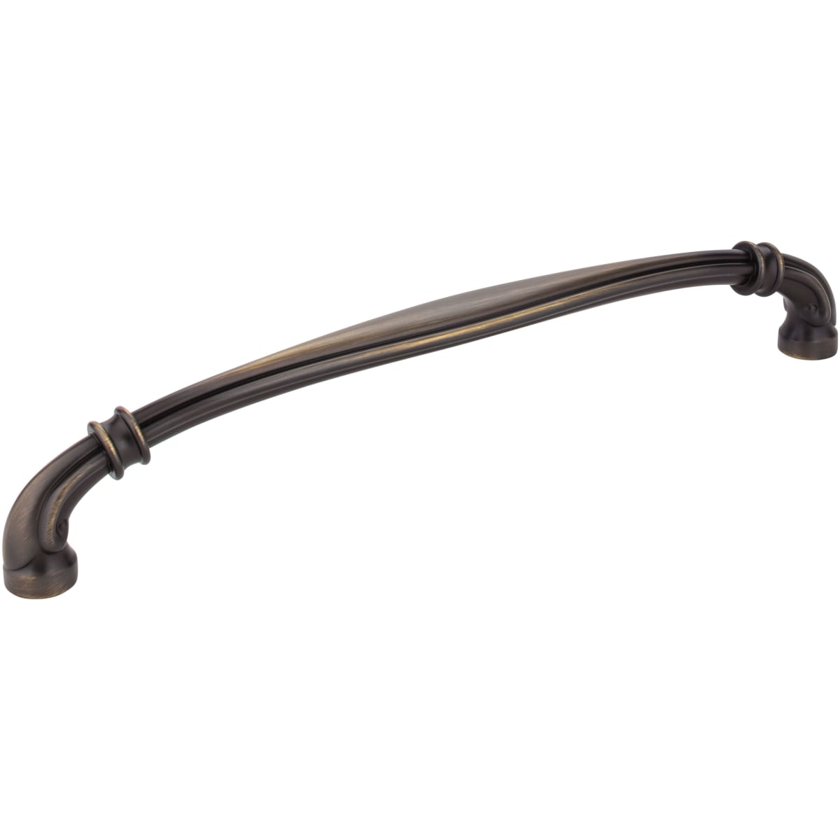Jeffrey Alexander - 317-12ABSB - Lafayette 12" Center to Center French Inspired Design Appliance Handle / Appliance Pull in Antique Brushed Satin Brass