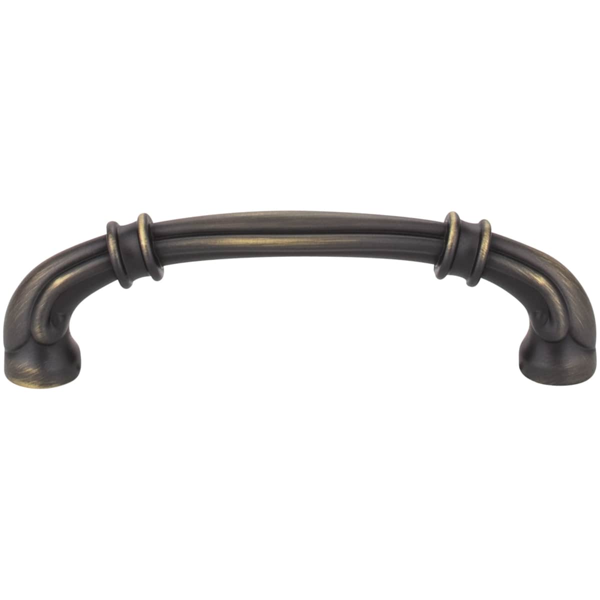 Jeffrey Alexander - 317-96DBAC - Lafayette 3-3/4" (96mm) Center to Center French Inspired Cabinet Handle / Drawer Pull in Brushed Oil Rubbed Bronze