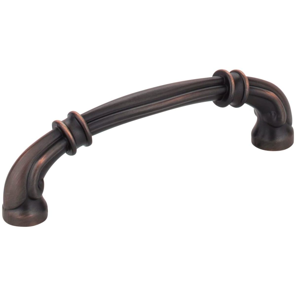Jeffrey Alexander - 317-96DBAC - Lafayette 3-3/4" (96mm) Center to Center French Inspired Cabinet Handle / Drawer Pull in Brushed Oil Rubbed Bronze
