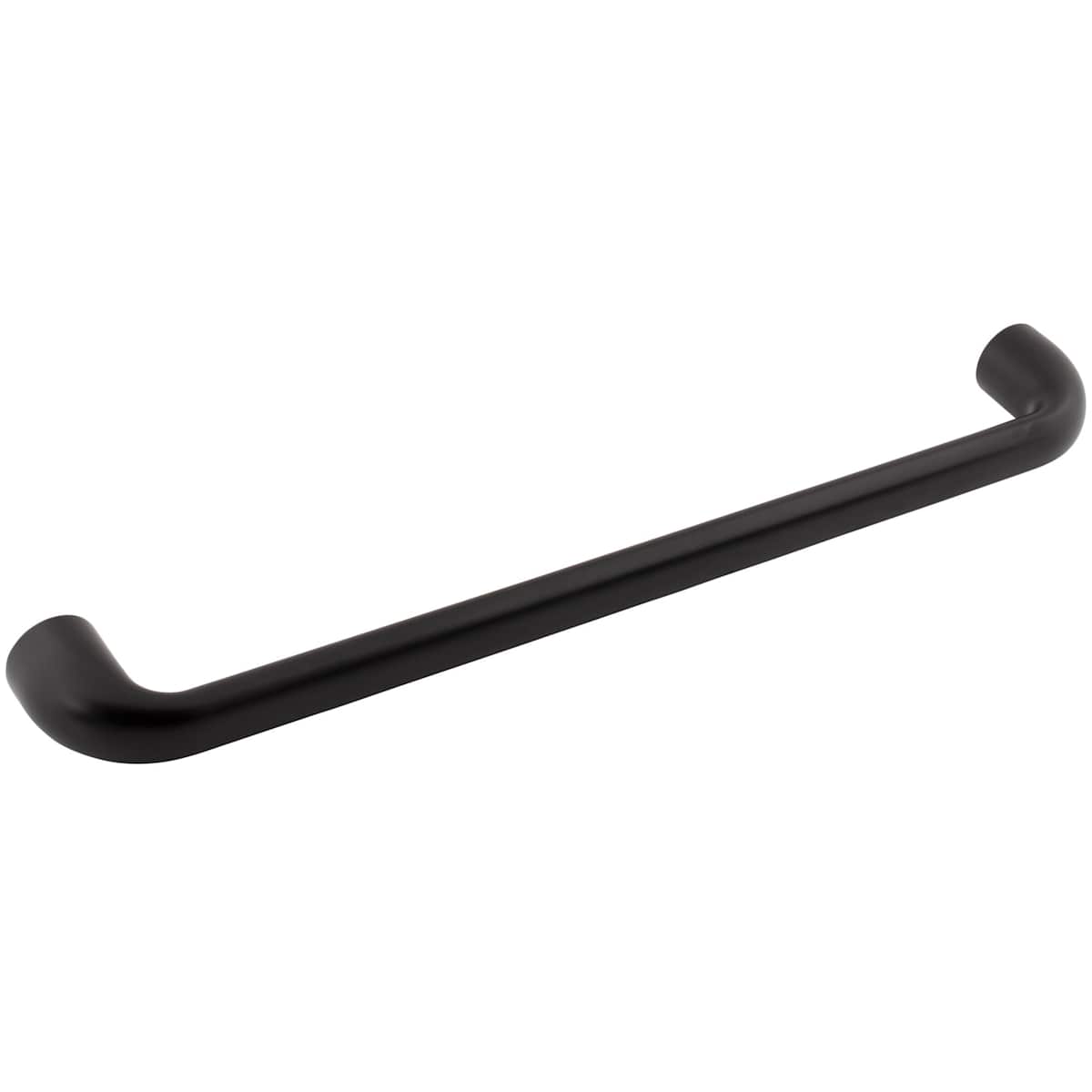 Jeffrey Alexander - 329-18DBAC - Loxley 18" Center to Center Smooth Corner Cabinet Handle / Drawer Pull in Brushed Oil Rubbed Bronze