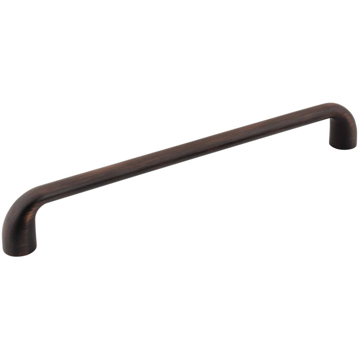 Jeffrey Alexander - 329-18DBAC - Loxley 18" Center to Center Smooth Corner Cabinet Handle / Drawer Pull in Brushed Oil Rubbed Bronze
