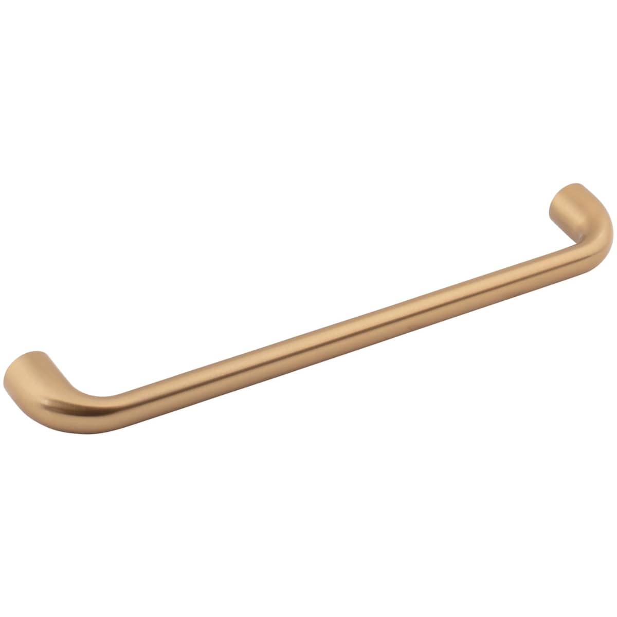 Jeffrey Alexander - 329-192BG - Loxley 7-9/16" (192 mm) Center to Center Smooth Rounded Corner Cabinet Handle / Drawer Pull in Brushed Gold