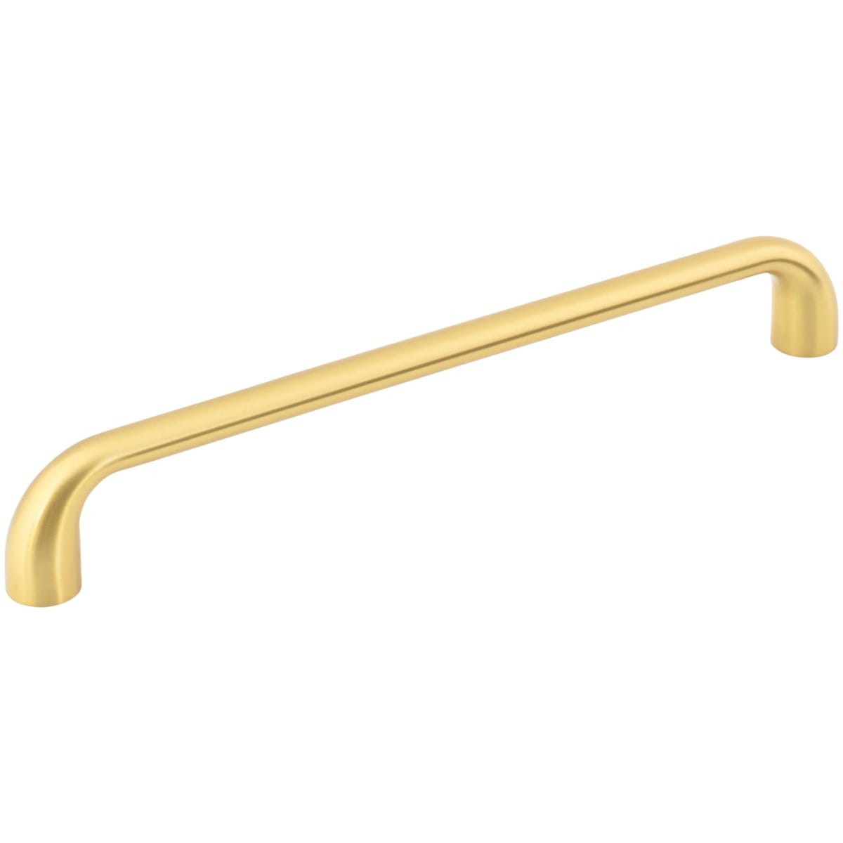 Jeffrey Alexander - 329-192BG - Loxley 7-9/16" (192 mm) Center to Center Smooth Rounded Corner Cabinet Handle / Drawer Pull in Brushed Gold