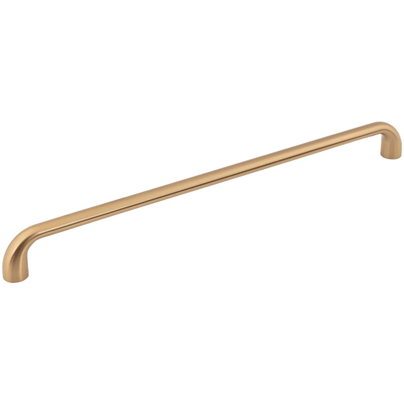 Jeffrey Alexander - 329-305SBZ - Loxley 12" Center to Center Smooth Rounded Corner Large Cabinet Handle / Drawer Pull in Satin Bronze