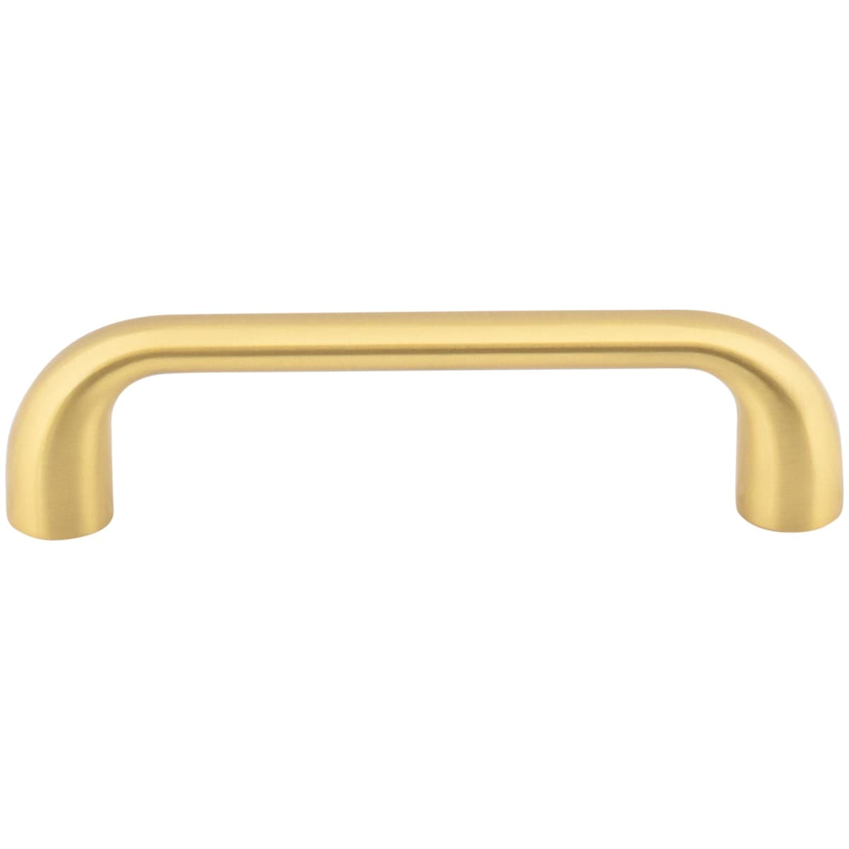 Jeffrey Alexander - 329-96BG - Loxley 3-3/4" (96mm) Center to Center Smooth Rounded Corner Cabinet Handle / Drawer Pull in Brushed Gold
