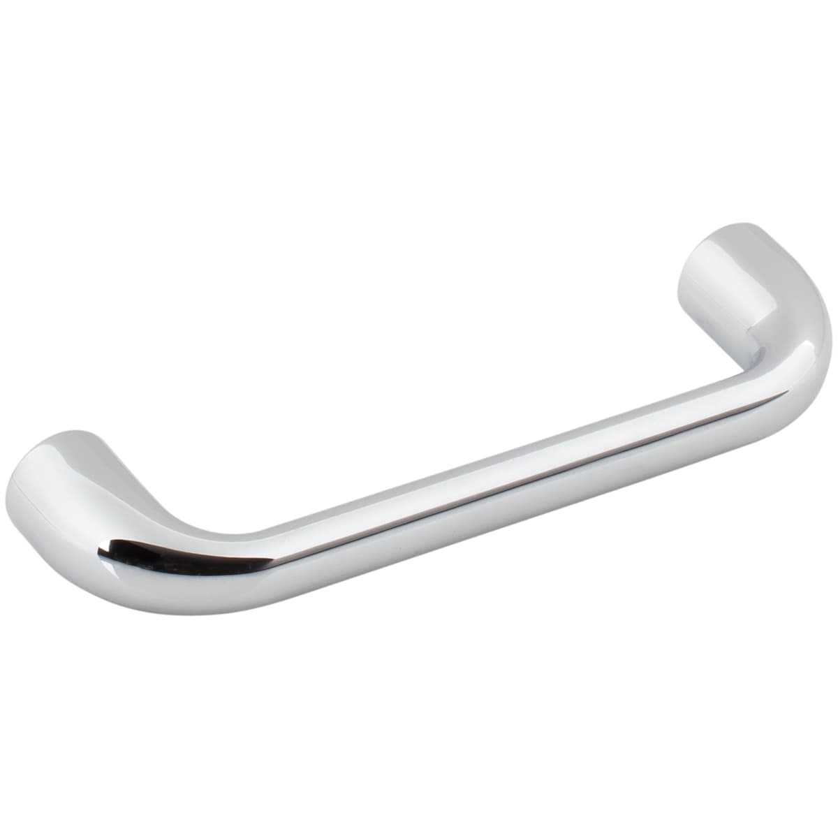 Jeffrey Alexander - 329-96BG - Loxley 3-3/4" (96mm) Center to Center Smooth Rounded Corner Cabinet Handle / Drawer Pull in Brushed Gold