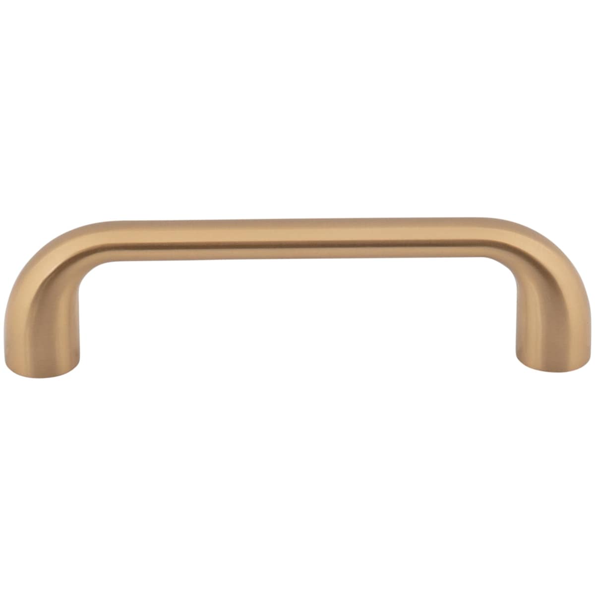Jeffrey Alexander - 329-96BG - Loxley 3-3/4" (96mm) Center to Center Smooth Rounded Corner Cabinet Handle / Drawer Pull in Brushed Gold