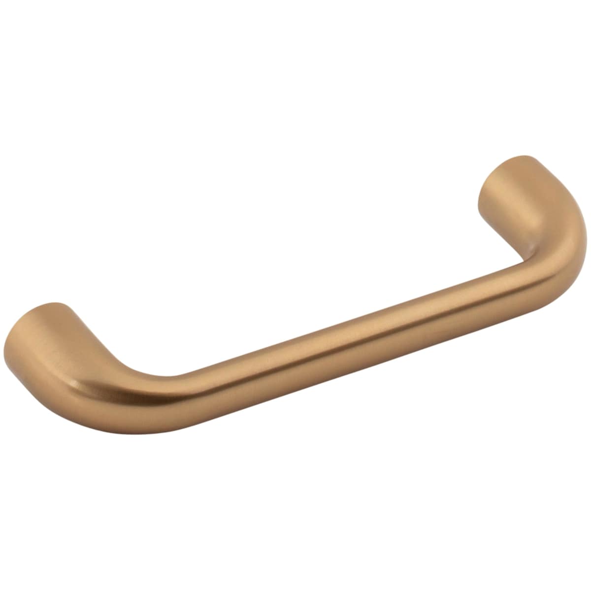 Jeffrey Alexander - 329-96BG - Loxley 3-3/4" (96mm) Center to Center Smooth Rounded Corner Cabinet Handle / Drawer Pull in Brushed Gold