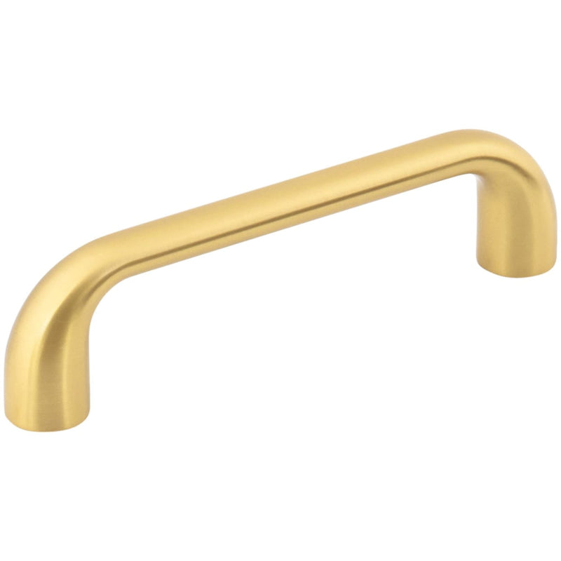 Jeffrey Alexander - 329-96BG - Loxley 3-3/4" (96mm) Center to Center Smooth Rounded Corner Cabinet Handle / Drawer Pull in Brushed Gold