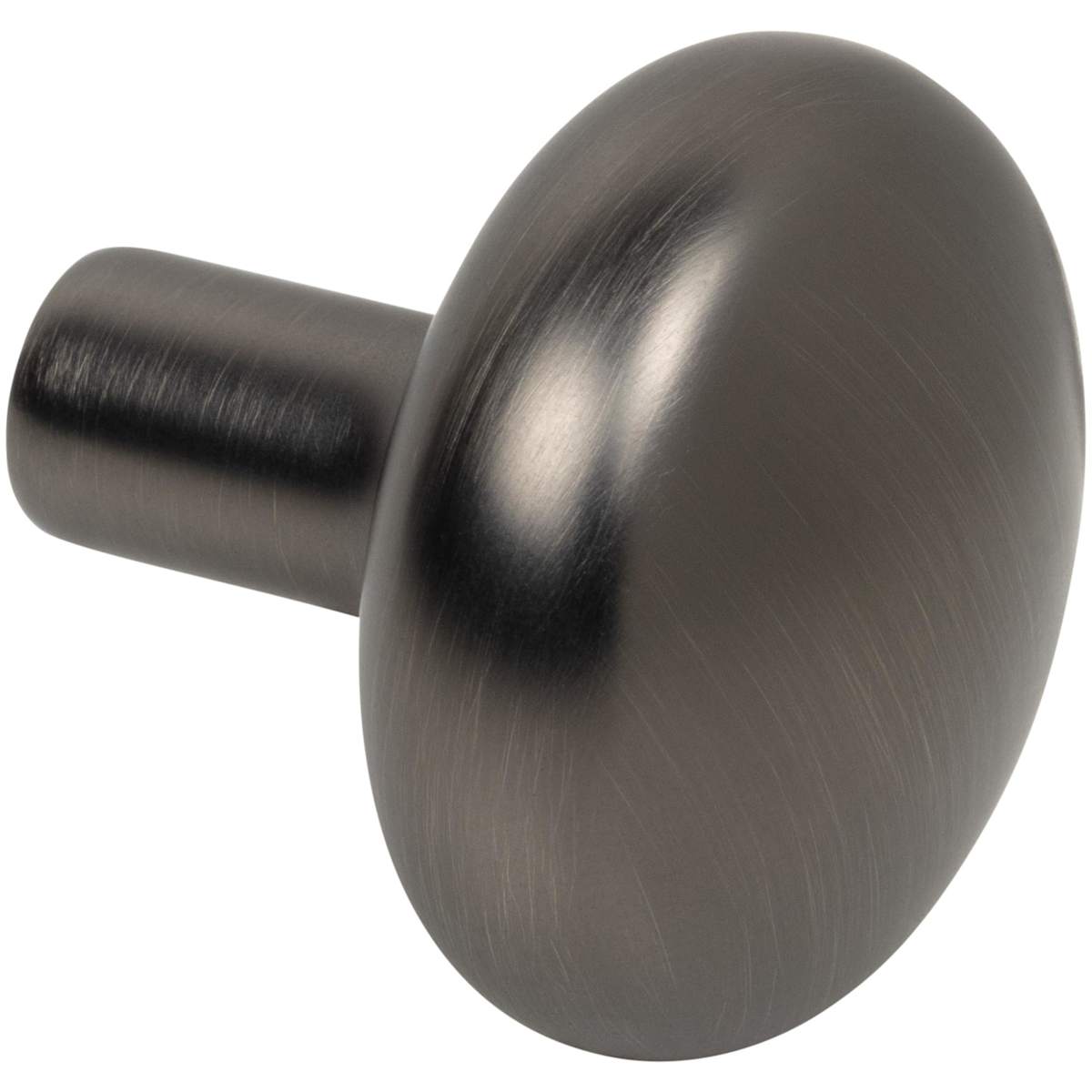 Jeffrey Alexander - 329BNBDL - Loxley 1-1/4" Mushroom Round Smooth Cabinet Knob / Drawer Knob in Brushed Pewter