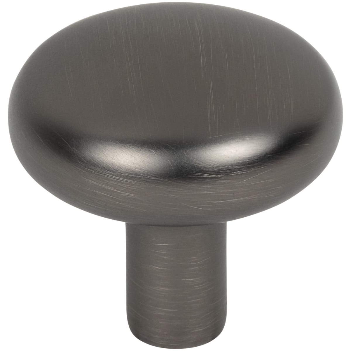 Jeffrey Alexander - 329BNBDL - Loxley 1-1/4" Mushroom Round Smooth Cabinet Knob / Drawer Knob in Brushed Pewter