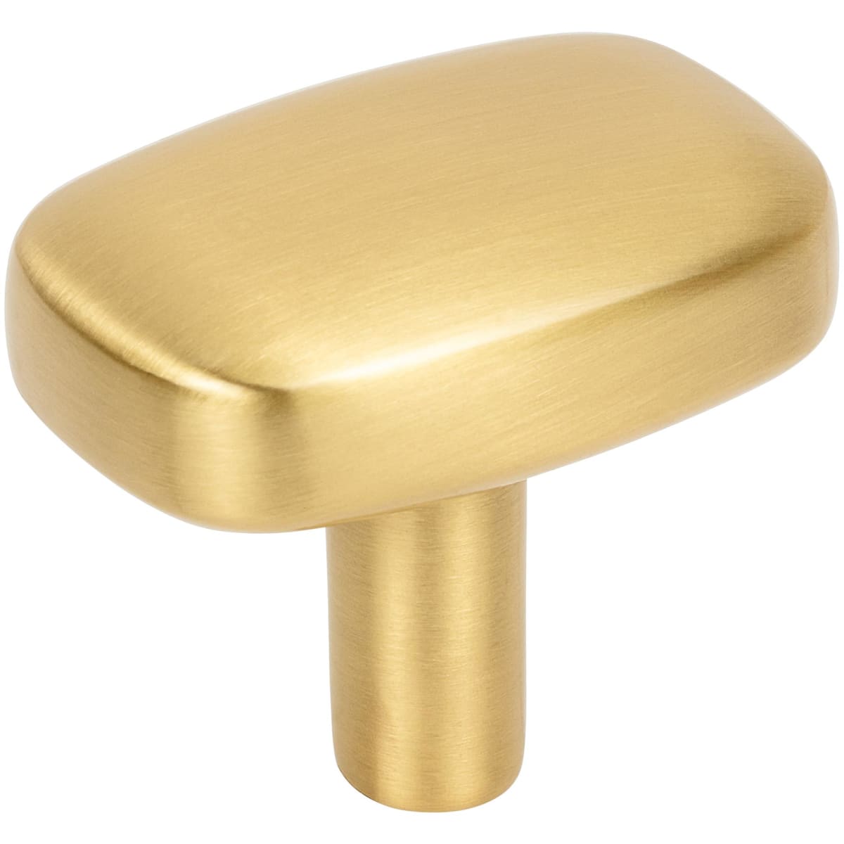 Loxley 1-1/2" Wide Smooth Round Corner Rectangular Cabinet Knob / Drawer Knob