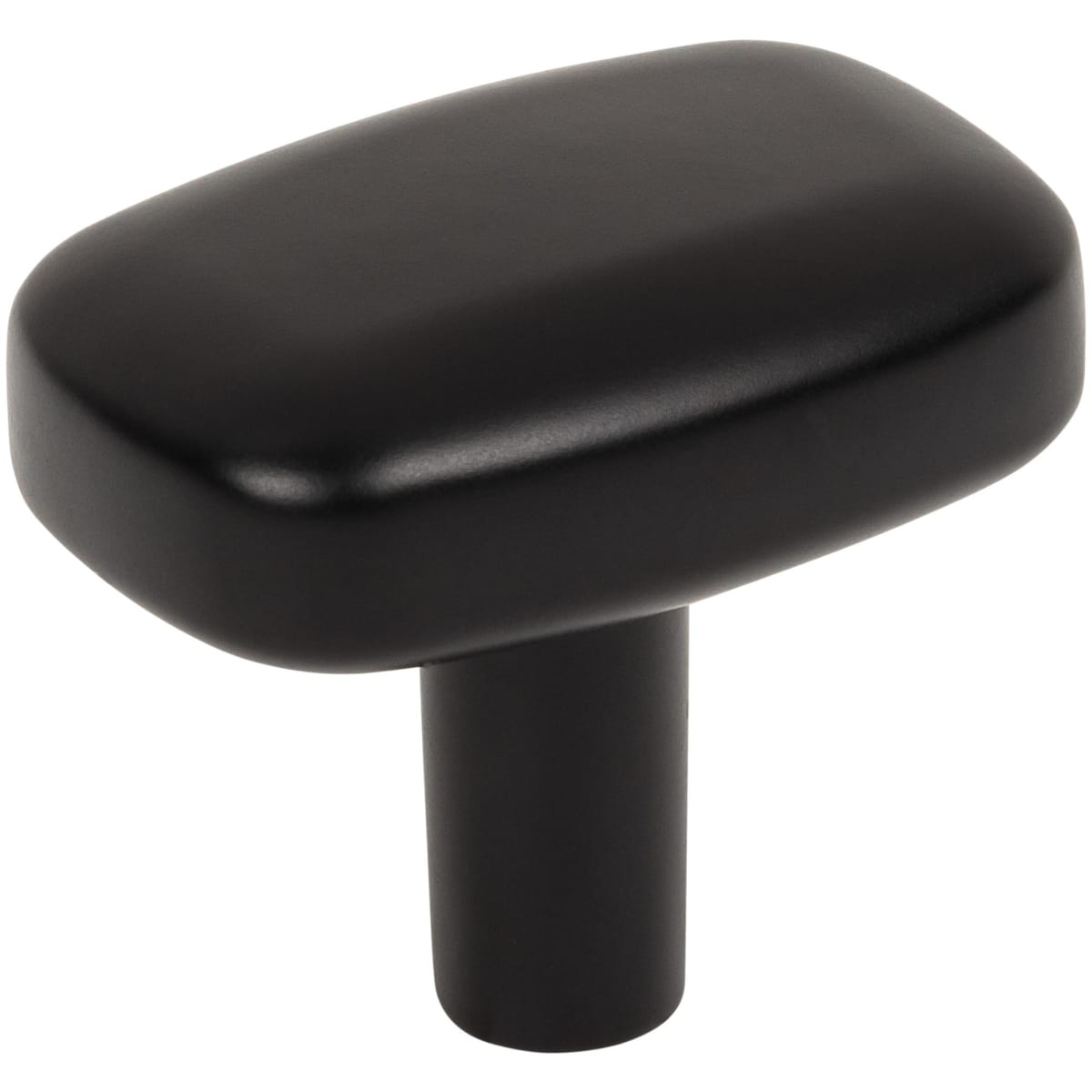 Jeffrey Alexander - 329L-MB - Loxley 1-1/2" Wide Smooth Round Corner Rectangular Cabinet Knob / Drawer Knob in Matte Black