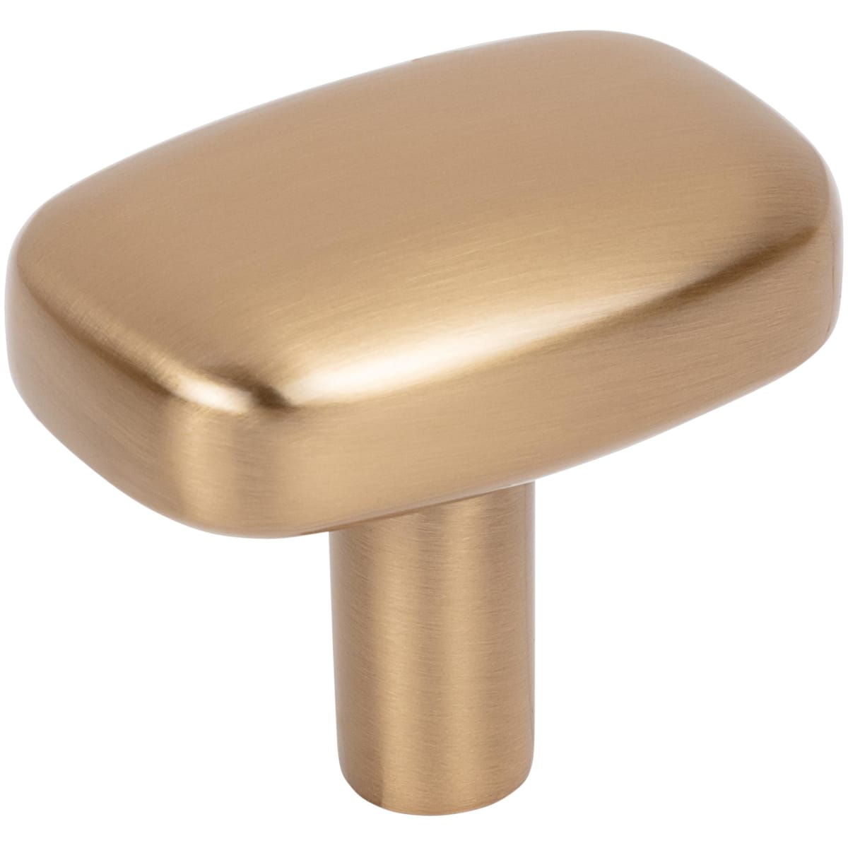 Loxley 1-1/2" Wide Smooth Round Corner Rectangular Cabinet Knob / Drawer Knob
