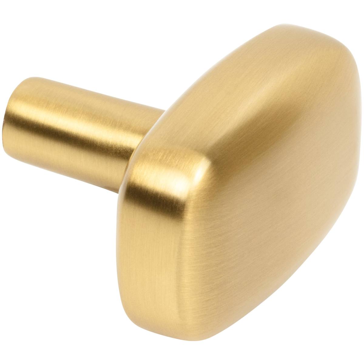 Jeffrey Alexander - 329L-MB - Loxley 1-1/2" Wide Smooth Round Corner Rectangular Cabinet Knob / Drawer Knob in Matte Black