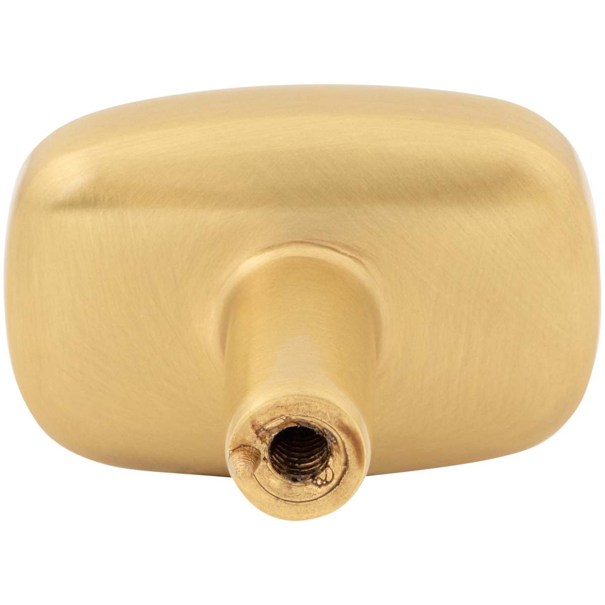 Jeffrey Alexander - 329L-MB - Loxley 1-1/2" Wide Smooth Round Corner Rectangular Cabinet Knob / Drawer Knob in Matte Black