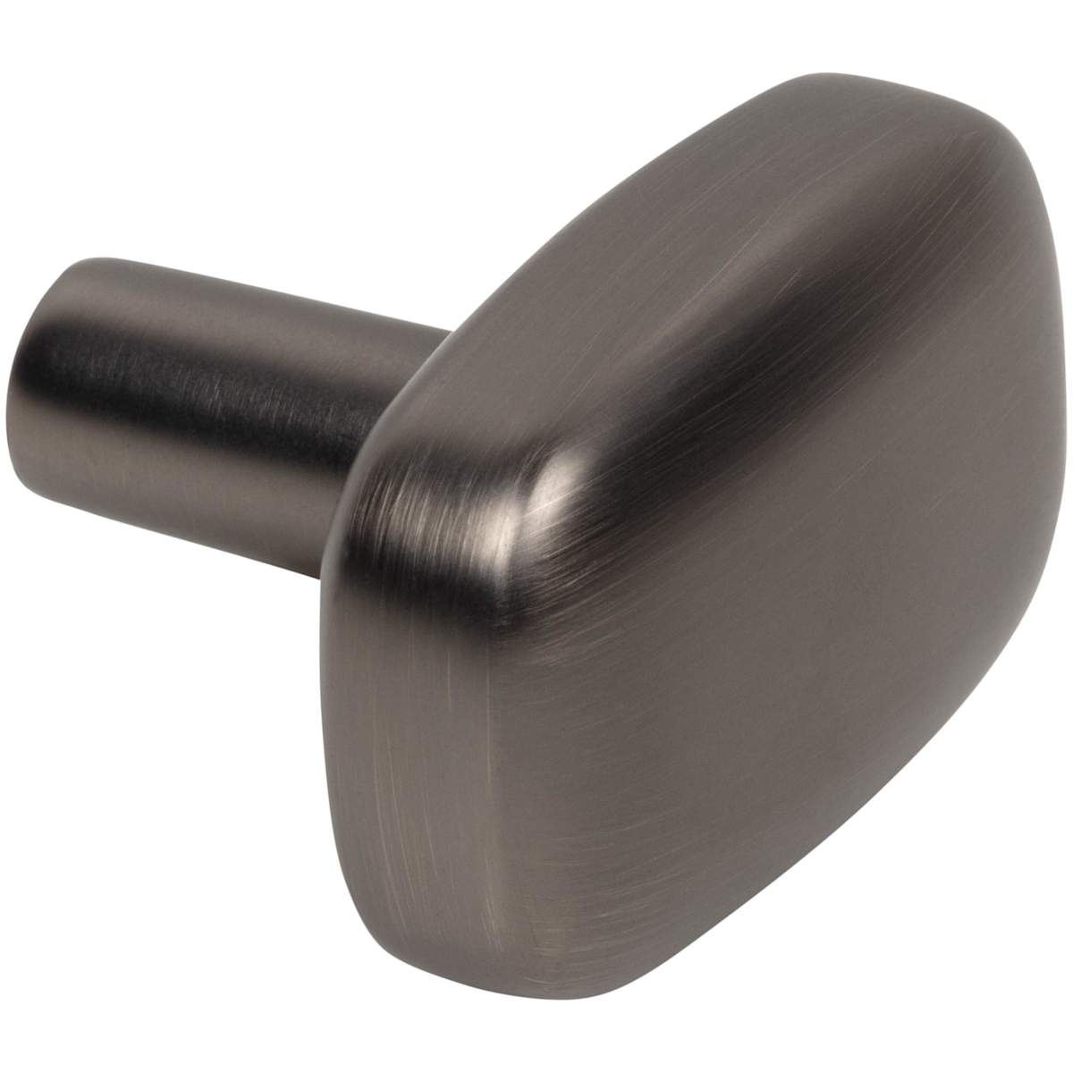 Jeffrey Alexander - 329L-MB - Loxley 1-1/2" Wide Smooth Round Corner Rectangular Cabinet Knob / Drawer Knob in Matte Black
