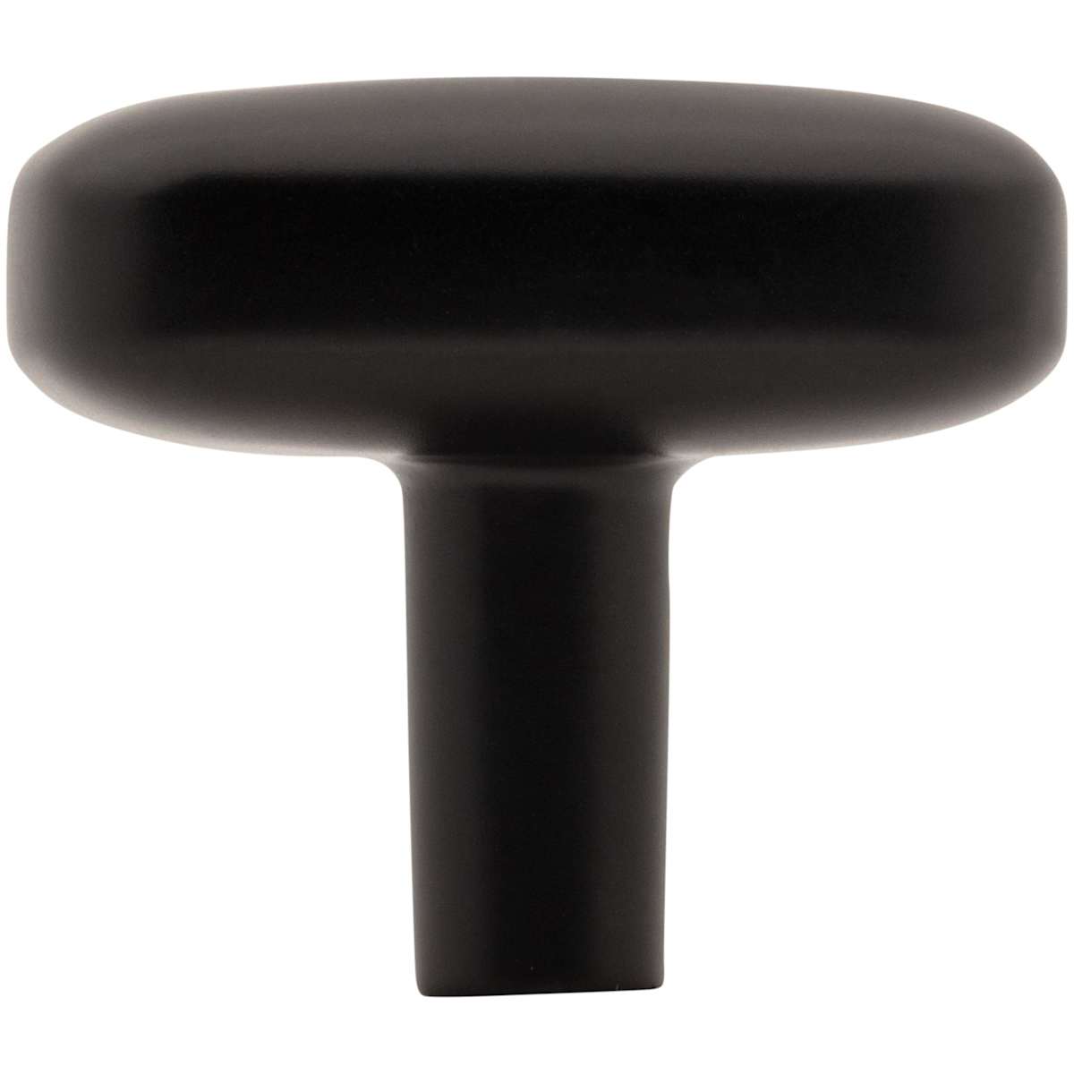 Jeffrey Alexander - 329L-MB - Loxley 1-1/2" Wide Smooth Round Corner Rectangular Cabinet Knob / Drawer Knob in Matte Black