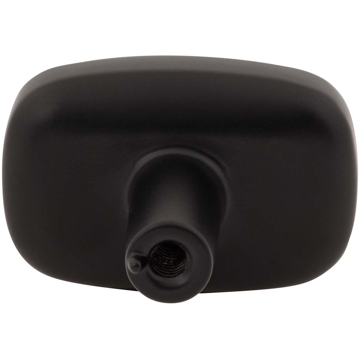 Jeffrey Alexander - 329L-MB - Loxley 1-1/2" Wide Smooth Round Corner Rectangular Cabinet Knob / Drawer Knob in Matte Black