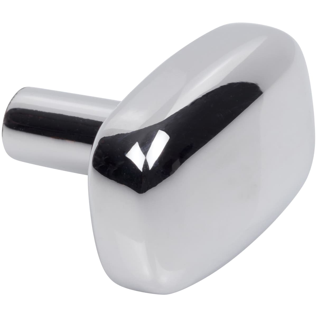Jeffrey Alexander - 329L-MB - Loxley 1-1/2" Wide Smooth Round Corner Rectangular Cabinet Knob / Drawer Knob in Matte Black