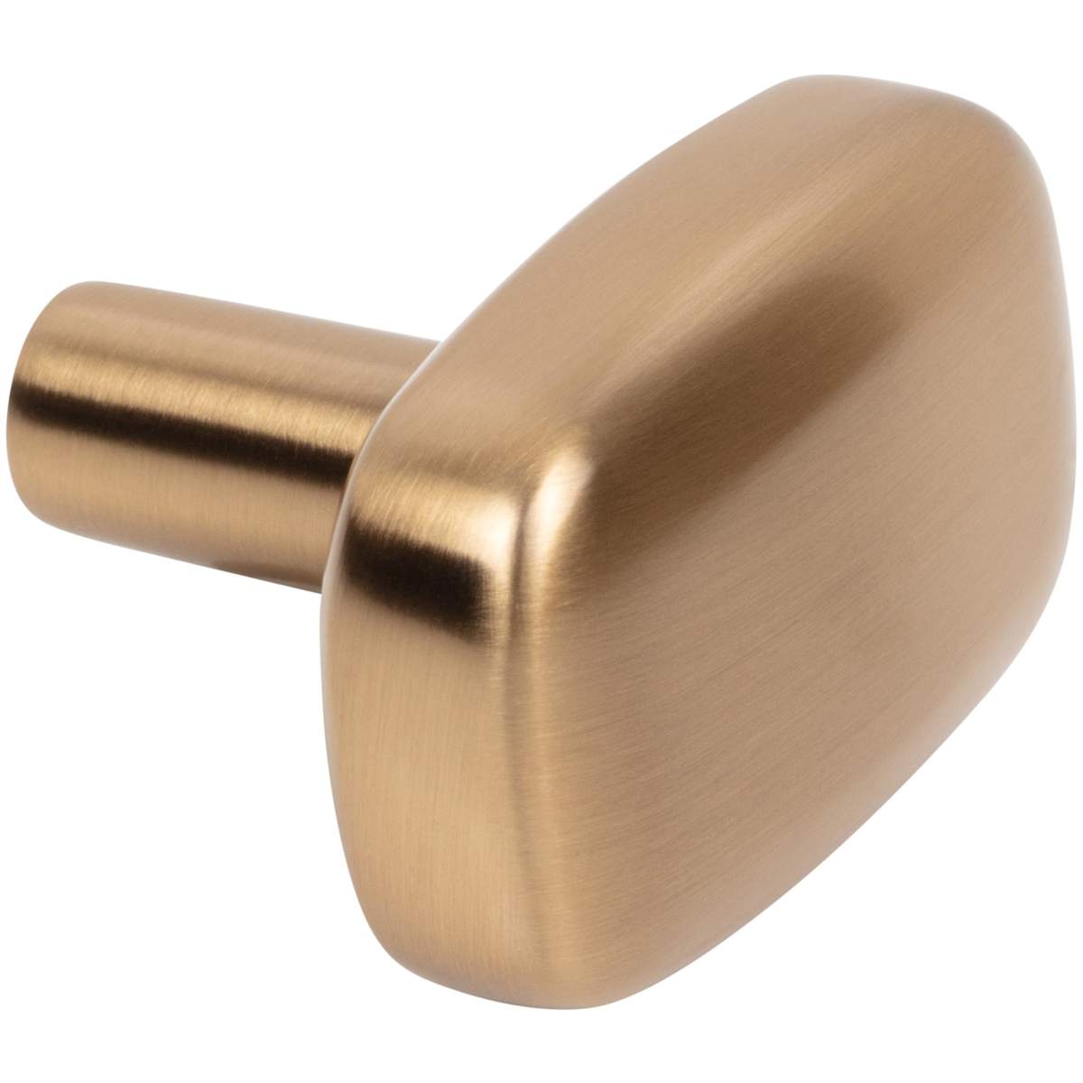 Jeffrey Alexander - 329L-MB - Loxley 1-1/2" Wide Smooth Round Corner Rectangular Cabinet Knob / Drawer Knob in Matte Black