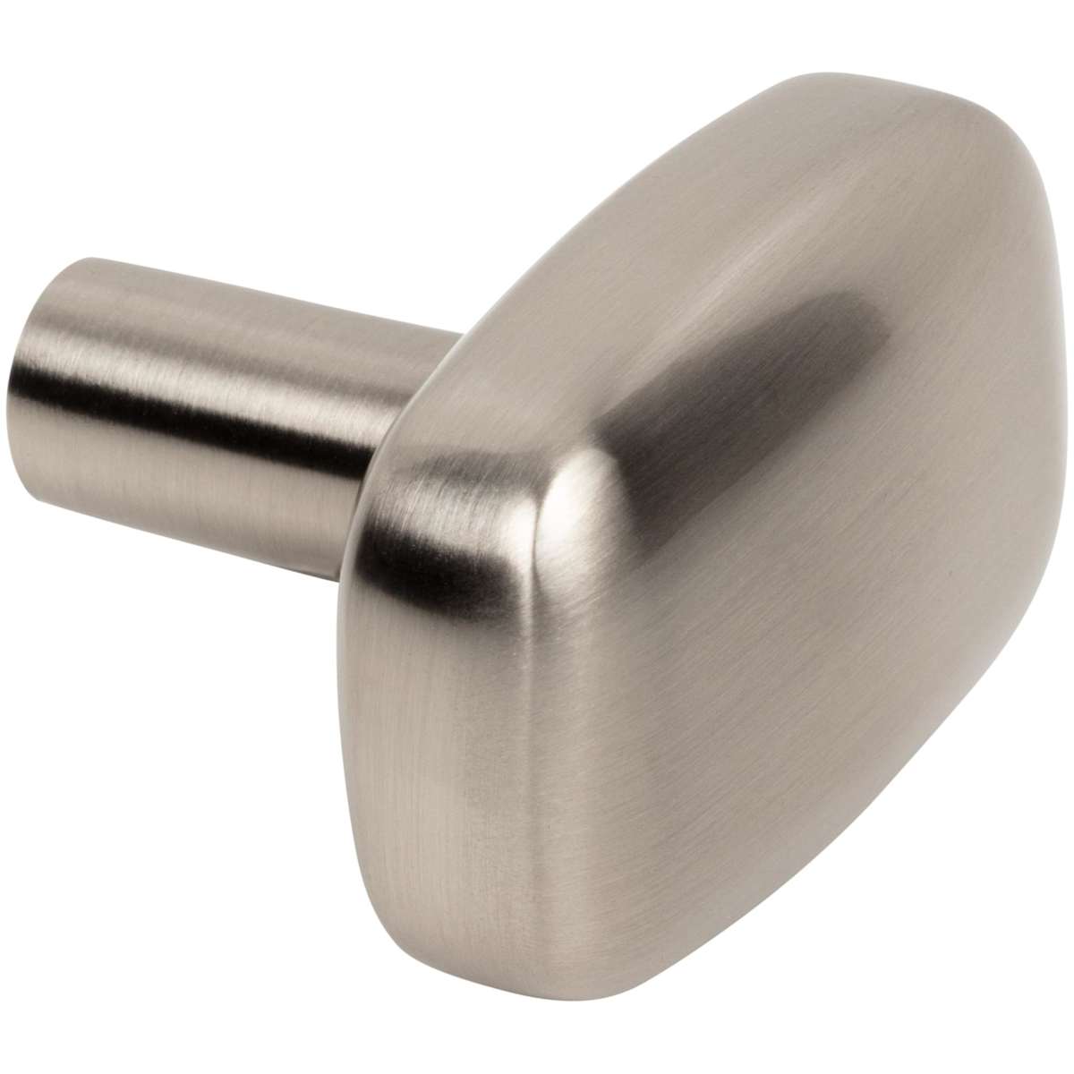 Jeffrey Alexander - 329L-MB - Loxley 1-1/2" Wide Smooth Round Corner Rectangular Cabinet Knob / Drawer Knob in Matte Black