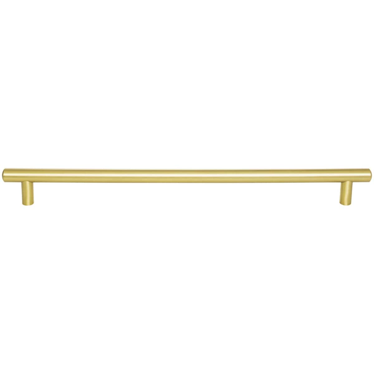 Jeffrey Alexander - 370SN - Key West 12-5/8" Center to Center Classic Smooth Round Large Cabinet Bar Handle / Drawer Bar Pull in Satin Nickel