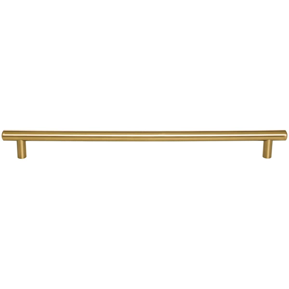 Jeffrey Alexander - 370SN - Key West 12-5/8" Center to Center Classic Smooth Round Large Cabinet Bar Handle / Drawer Bar Pull in Satin Nickel