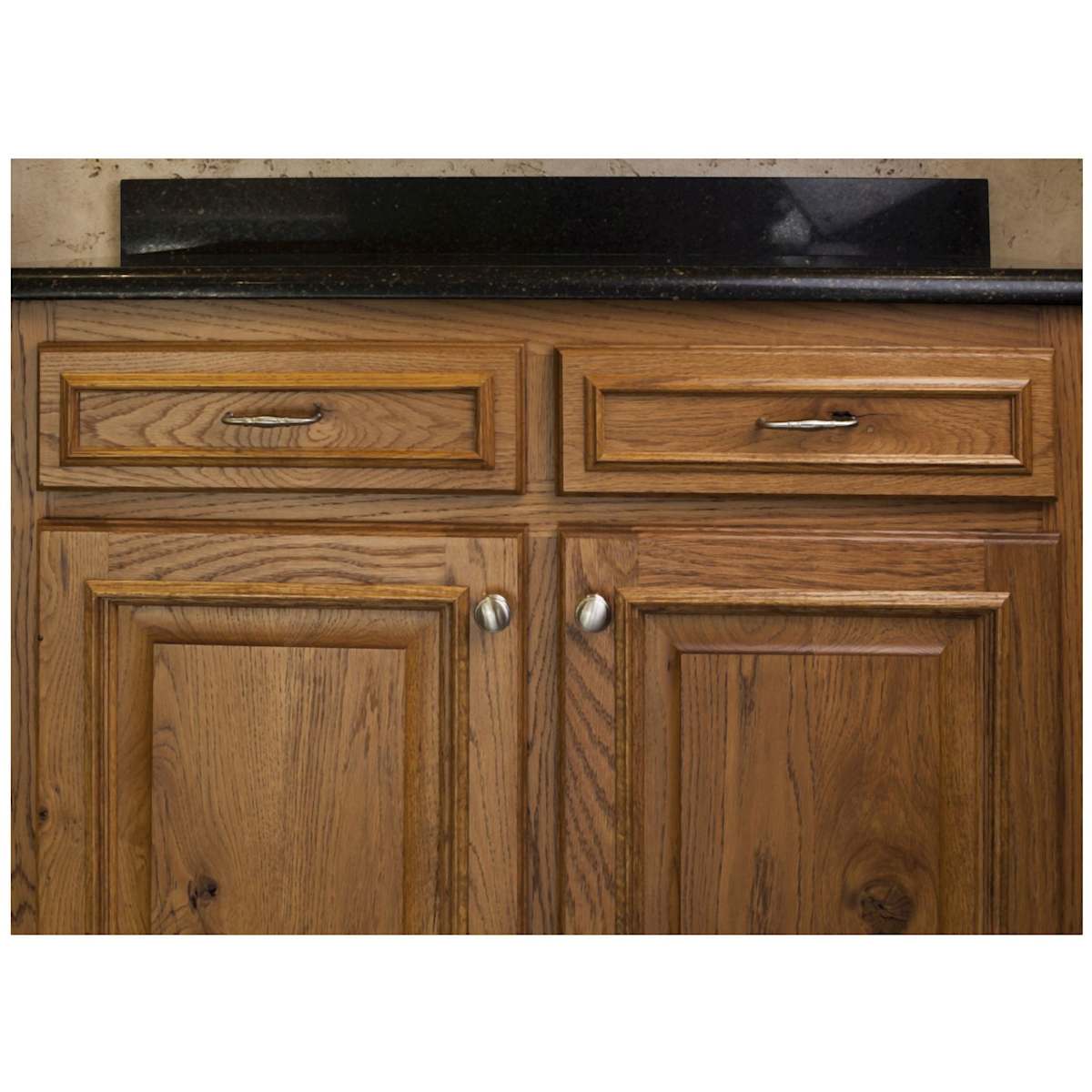 Jeffrey Alexander - 3980-MB - Durham 1-1/4" Round Traditional Ringed Mushroom Cabinet / Drawer Knob in Matte Black