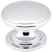 Jeffrey Alexander - 3980-PC - Durham 1-1/4" Round Traditional Ringed Mushroom Cabinet / Drawer Knob in Polished Chrome