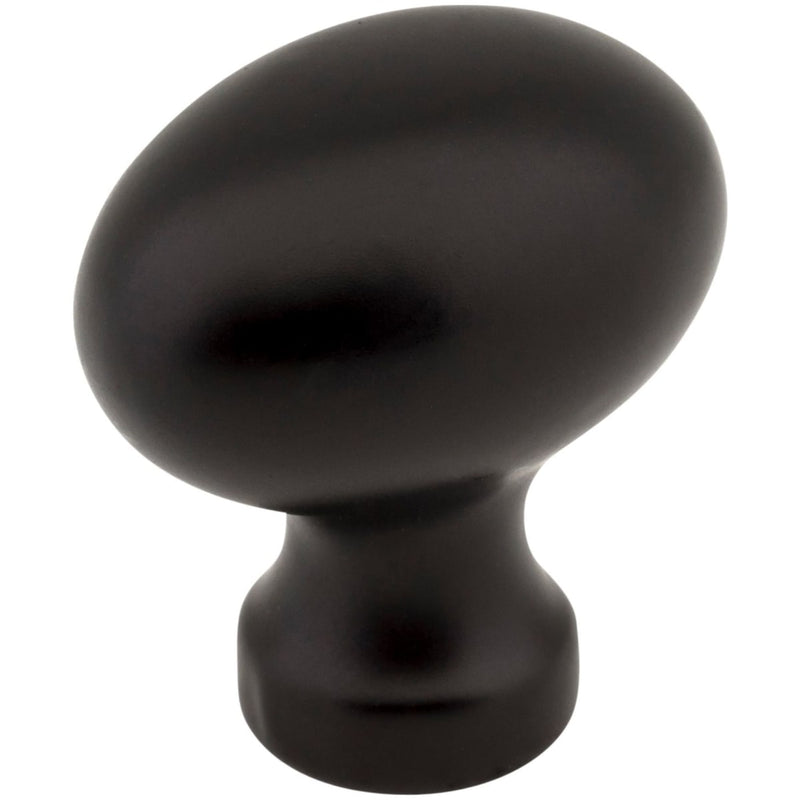 Jeffrey Alexander - 3990-BLK - Bordeaux 1-3/16" Classic Egg Oval Cabinet Knob / Drawer Knob in Black