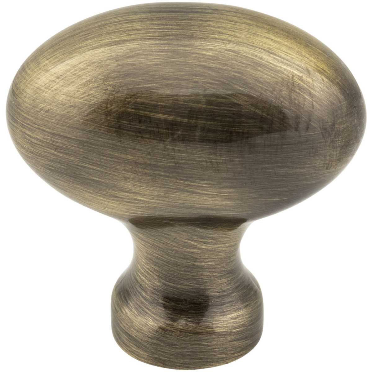 Jeffrey Alexander - 3991DACM - Lyon 1-9/16" Oval Egg Classic Cabinet Knob / Drawer Knob in Gun Metal