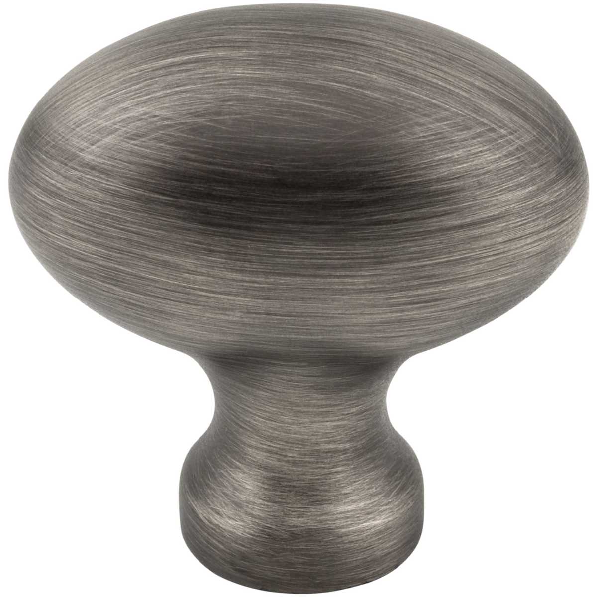 Jeffrey Alexander - 3991DACM - Lyon 1-9/16" Oval Egg Classic Cabinet Knob / Drawer Knob in Gun Metal
