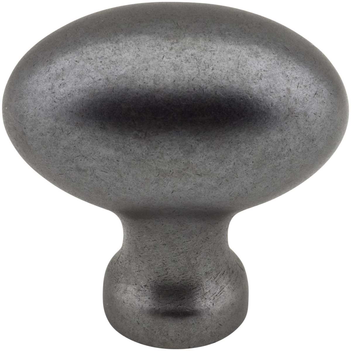Jeffrey Alexander - 3991DACM - Lyon 1-9/16" Oval Egg Classic Cabinet Knob / Drawer Knob in Gun Metal
