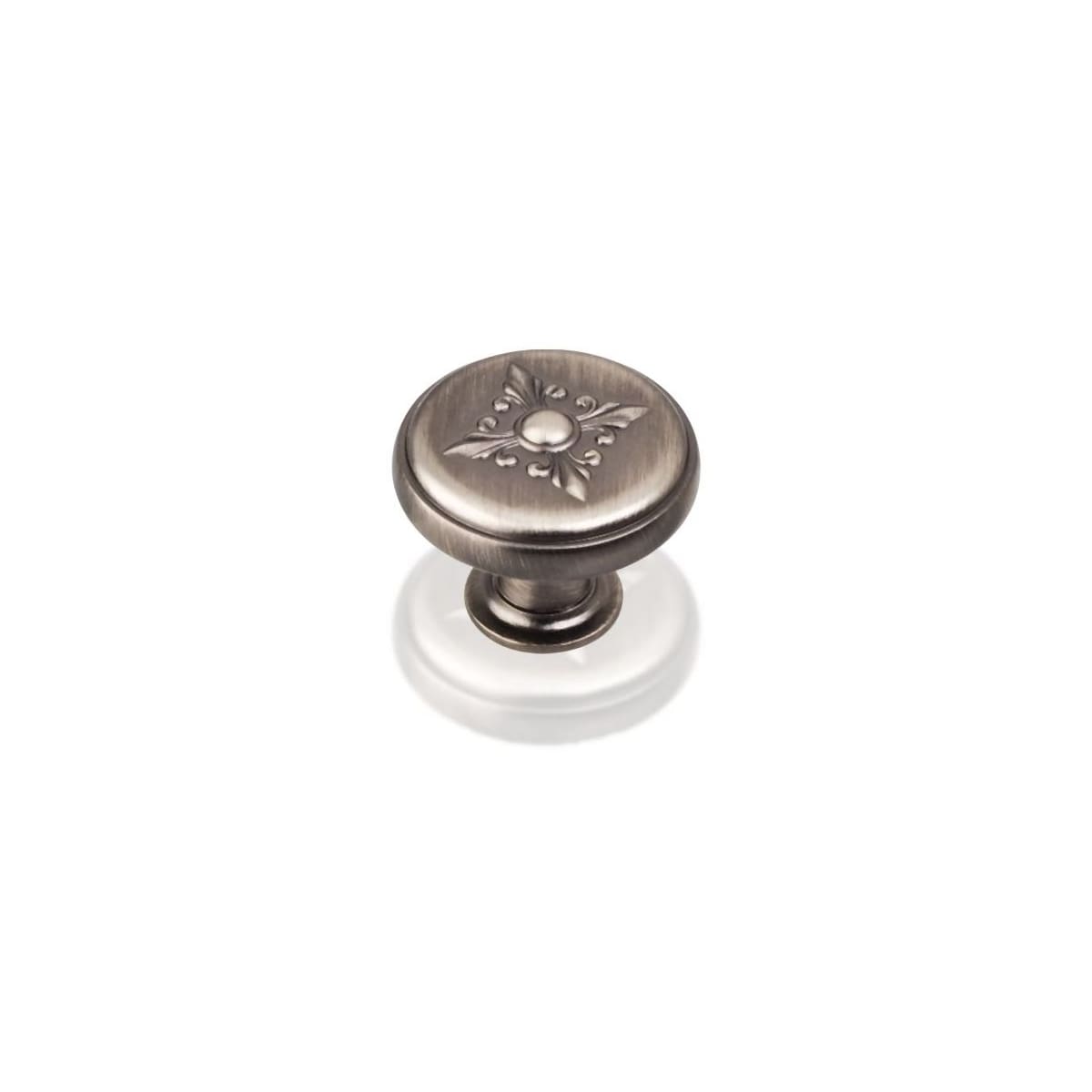 Lafayette 1-3/8" Round Baroque French Inspired Fleur De Lis Cabinet Knob / Drawer Knob